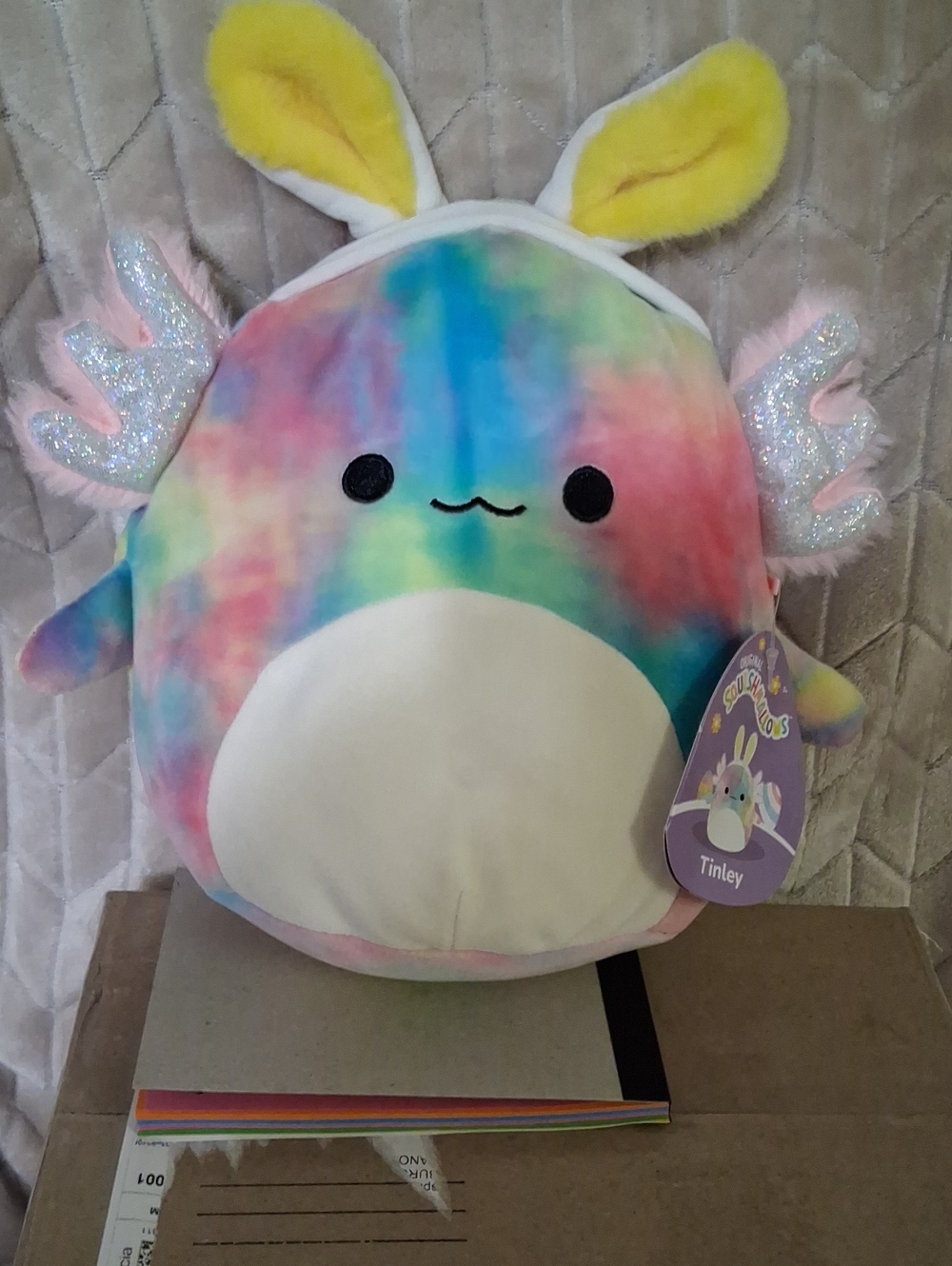 Squishmallows Tinley The Axoloti With Bunny Ears A Rare Find.